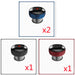2Blue Red black