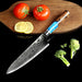 Blue handle with box