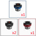 Blue Red 2black